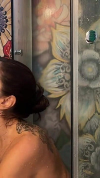 MILF Gets a Fast Doggy in the Shower After Teasing Her Husband