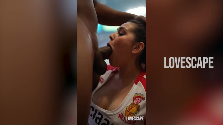Lovescape: Frenesi do campo de futebol - meninas se masturbam e são...