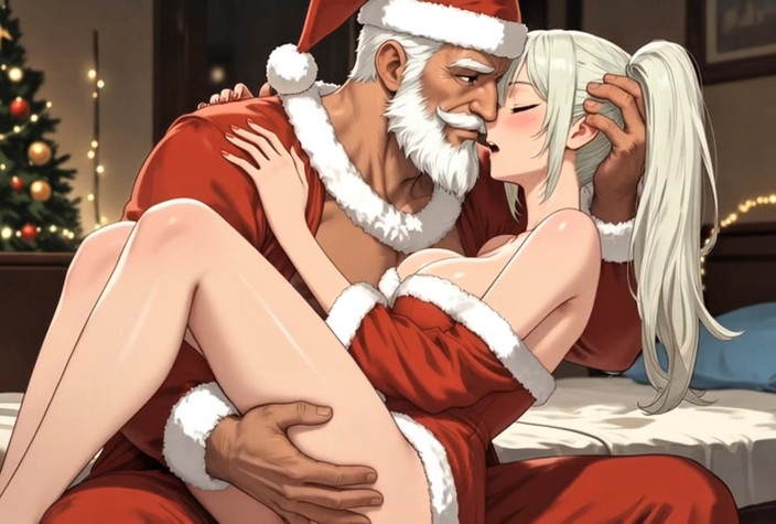 Stories&Anime: "Ông già Noel nghịch ngợm trừng phạt bà claus phục...