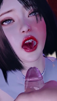 Une salope asiatique sexy excitée en 3D se fait baiser jusqu’à l’os par une grosse bite