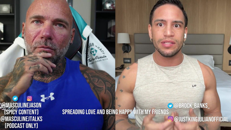 Raw and Uncensored with Masculine Jason: Confesiones de estrellas porno - Brock Banks / King Julian (episodio 127)