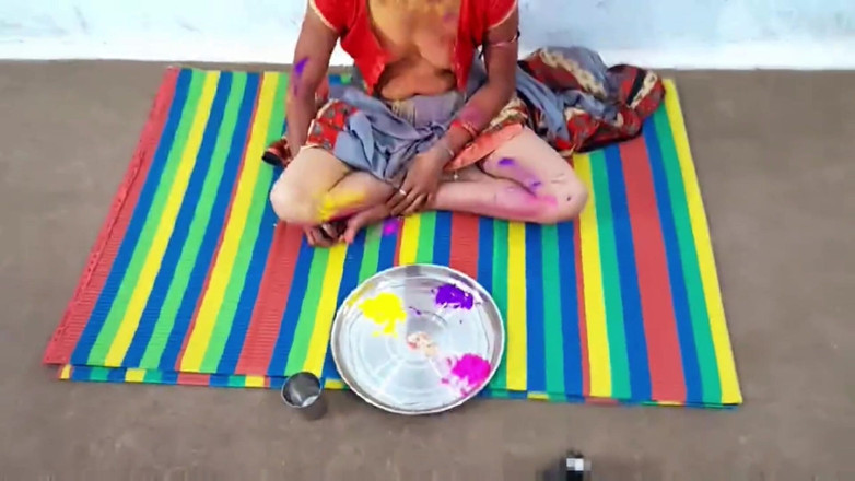 Amit yadav: Holi especial com amigo do marido.