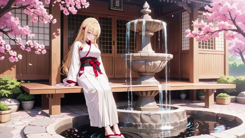 Tay Swift X: Blond kimono-meisje! Van Cherry Blossom Heiligdom naar slaapkamer, zwart kanten...