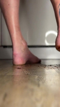 Naomiperv Crushing and Stomping Food with Her Heels and Sole