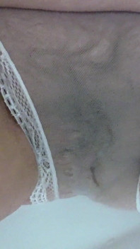 I Want to Piss on You. Mature MILF Urinates Through White Panties. Hairy Dirty Pussy Close-up
