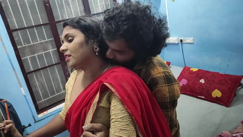 Vaigavarun45: Mallu Girl Hot Red Half Saree Romance and Sex with...