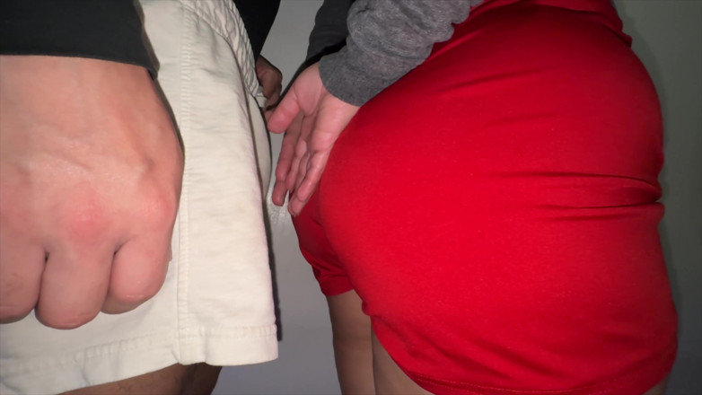 CoupleOfHotSins: Big-assed Woman Touches the Erect Cock of a Stranger.