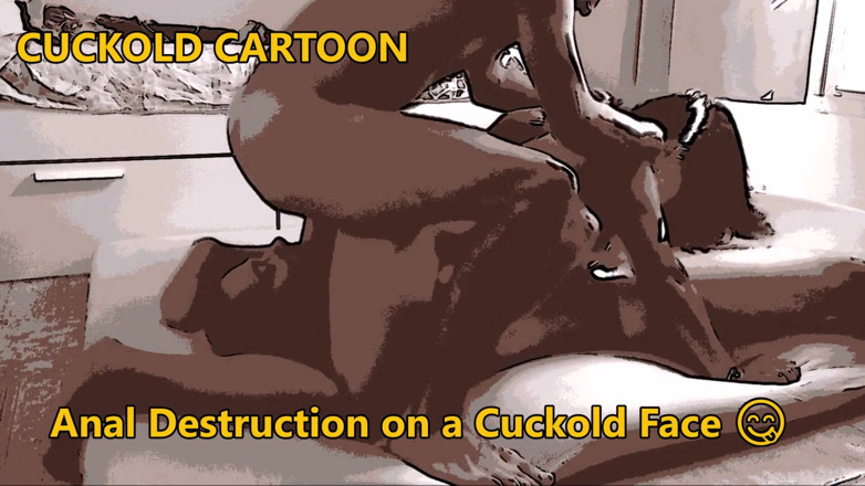 Cuckoby: Distrugere anală de desene animate pe fața încornoratului
