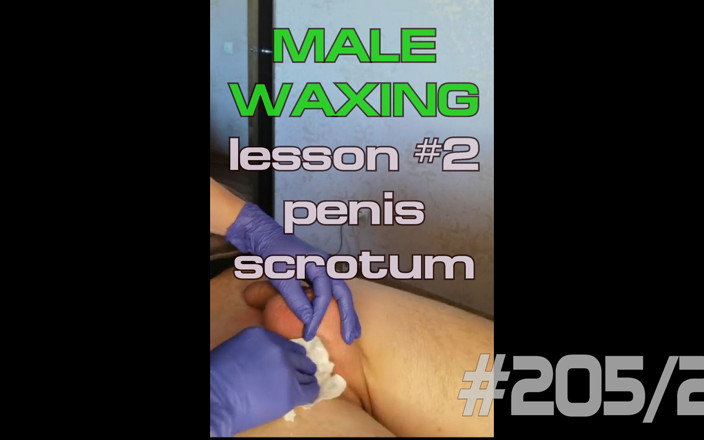 WaxingCam: # 205(2) Ceretta maschio. Il pene liscio e lo scroto