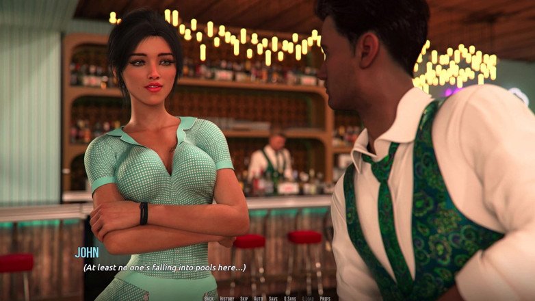 3D Cartoon Porn: Dominos Beach 8: Cadangan Tarikh Ghairah John ke Fiona