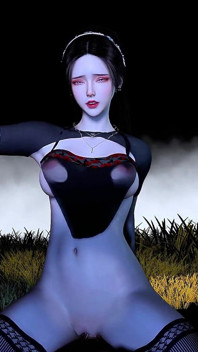 Beauty Glitched Goddess with Big Assets - 3D Animation Hentai