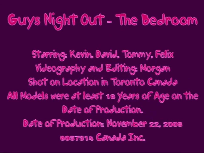 The Great Canadian Male: Guys night out - Das schlafzimmer