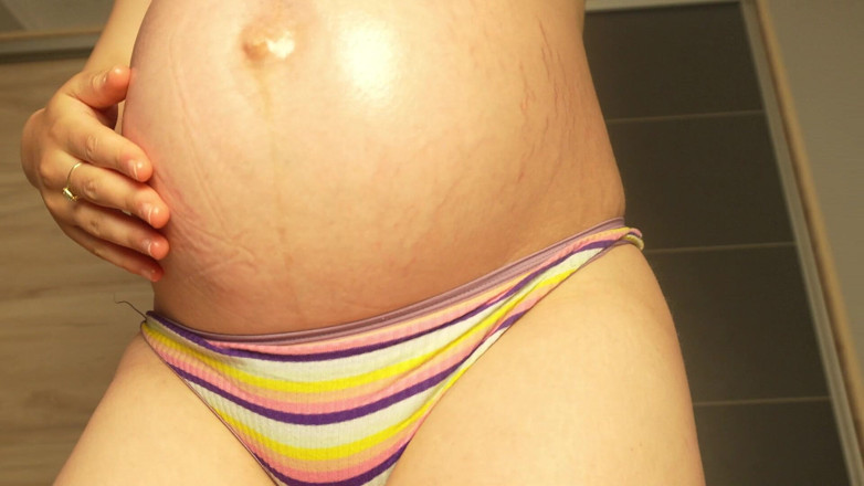 AmayaMori: Small Penis Humiliation Jerking to My Pregnant Body Again