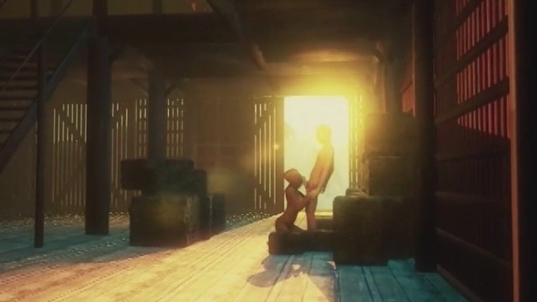 The animation shot: Transando em um celeiro