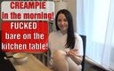 Emma Secret: Creampie in de ochtend! AO geneukt op de keukentafel!