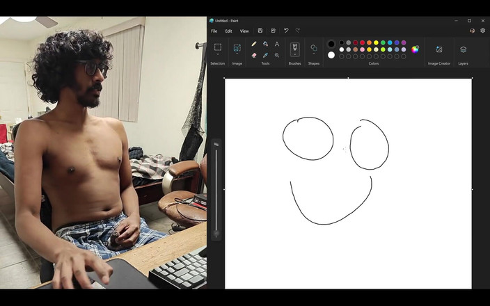 NANDgasm: Yarağımı okşuyorken karınca çizmeye çalışırken bilgisayar ekranımı paylaşıyorum