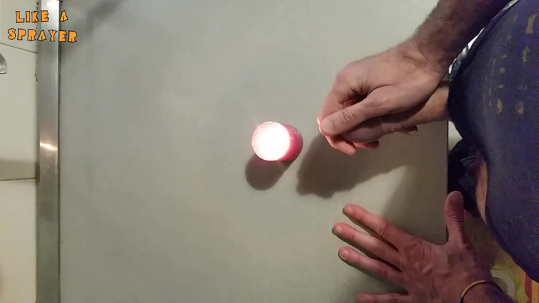 Like a sprayer: 31 çektirerek mum boşalması