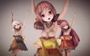 Mmd anime girls: Mmd R-18 动漫女孩性感跳舞（剪辑43）