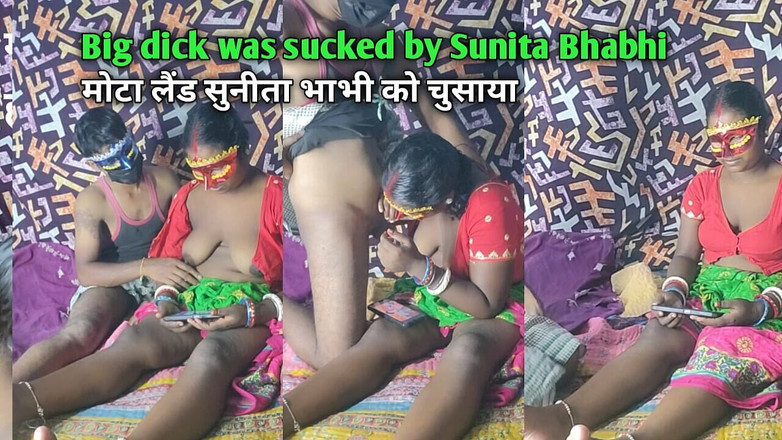 Anisha: 大きなペニスはスニタ・バビにしゃぶられた