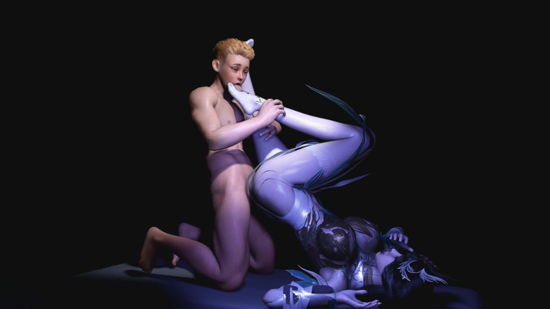 Why fuck so hard: 3D grote borsten cosplay model gaat vreemd met jonge grote...