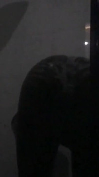 Belleza de ébano caliente disfrutando de un baño relajante y sensual y acaricia su coño
