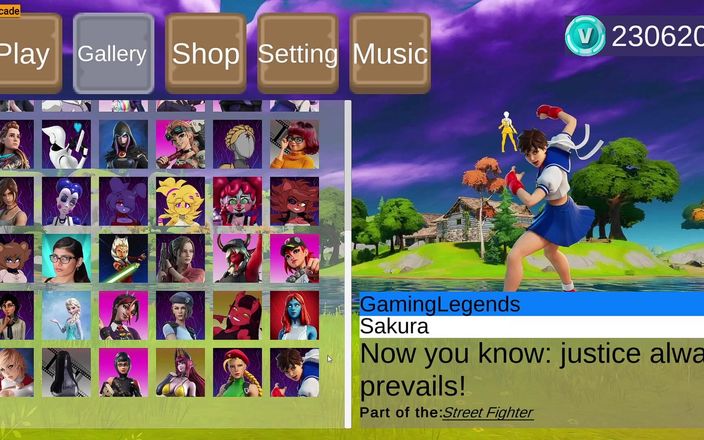 LewdArcade: Forthub Sex Scence Gallery Collection [partie 13] Jeu porno parodie Fortnite [18+]