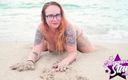 Savanna star: वीर्य मेरे साथ समुद्र तट पर शामिल हों !!