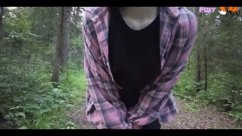 VioletPurpleFoxy: Risky Solo Nudity in the Forest