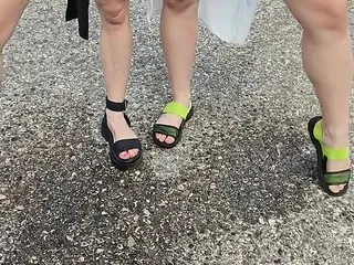 Flexble Hanna: Two Filthy Girls Marking Their Territory