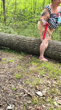 Pepek menggembirakan balak pokok memancut babi gemuk