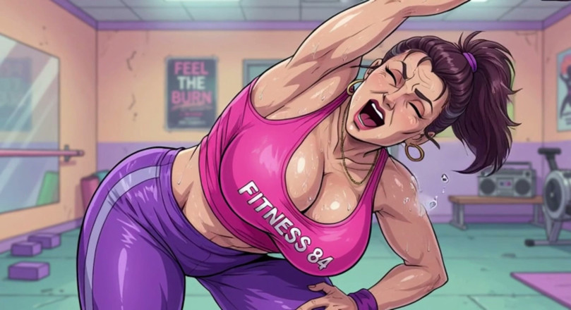 AI Porn: Sweaty Stretching Animations