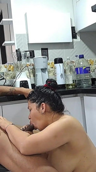 Stepmom Ends up Fucking in the Kitchen