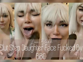 Lexxi Blakk: Sürtük üvey kızının yüzü büyük zenci yarağı tarafından sikiliyor