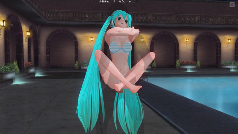 H3DC: 3D เฮนไต มiku นั่งตักแฟนแล้วโดนแตกในหี