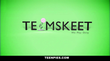 Team Skeet: Big assed slutty teen Charli Acacia rides older dick and...