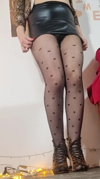 Tgirl Masturbates in Panties and Cums Very Milky