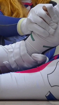 Extended Cut of Sexy Tgirl in Dva Cosplay Does Her First Footjob on Halloween