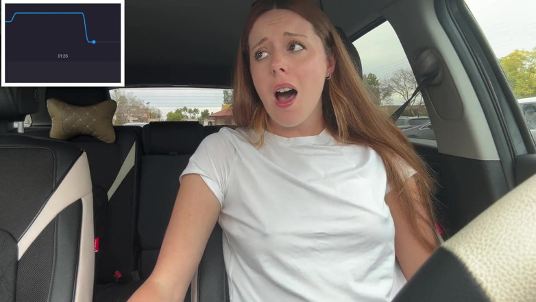 Nadia Foxx: Braless depåstopp i enheten genom med My Lush på Max!