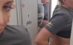Mile Club with Carmen Wylde Airplane Blowjob