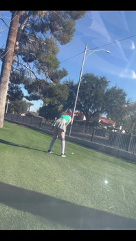 Got on the Green From About 160 Using My 5 Iron Though I Rather Have 8 Iron in My Mouth