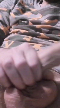 Dripping and Squirting a Big Load of Precum Playing with My Boner on My Bed