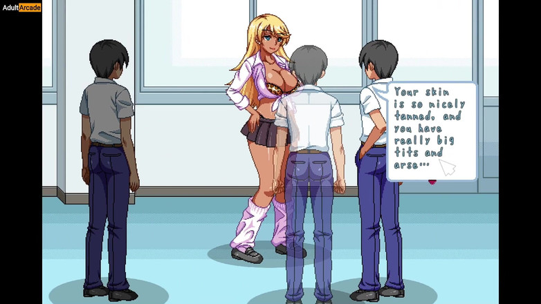LewdArcade: Elevii iau o poză cu Nud Techer în public - Miss Kyoko...