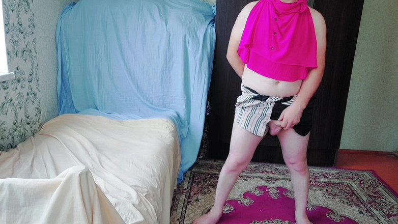 Kitty_Cross: Jsem chlapec Sexy Růžový Zadek Krátké Mini sukně Velký Zadek...