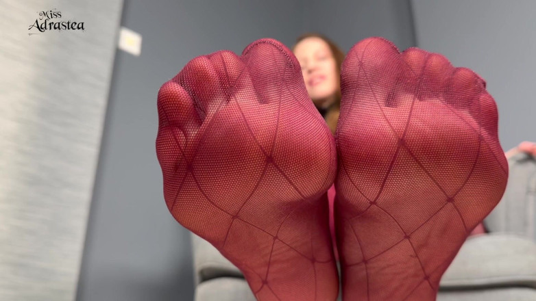 Miss Adrastea: Worship My Fragrant Feet and Cum on My Countdown! - Pantyhose...