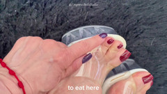 Empress Bella Sadic: Transparente Plattform Absätze und Imperatrizbellas sexy rote Nägel