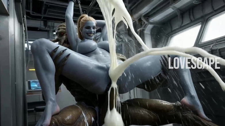 Lovescape: Arrapata ragazza spaziale prende un cazzo enorme nella sua porta...