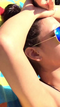Brunette Students in Bikinis Have Lesbo Love