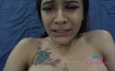 ATK Girlfriends: Cewek semok latina bertato lagi asik footjob - pov