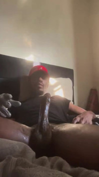 Masturbating