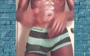 Mr Spanxalot: Hot Guy Shows off and Strokes His Big Black Dick...